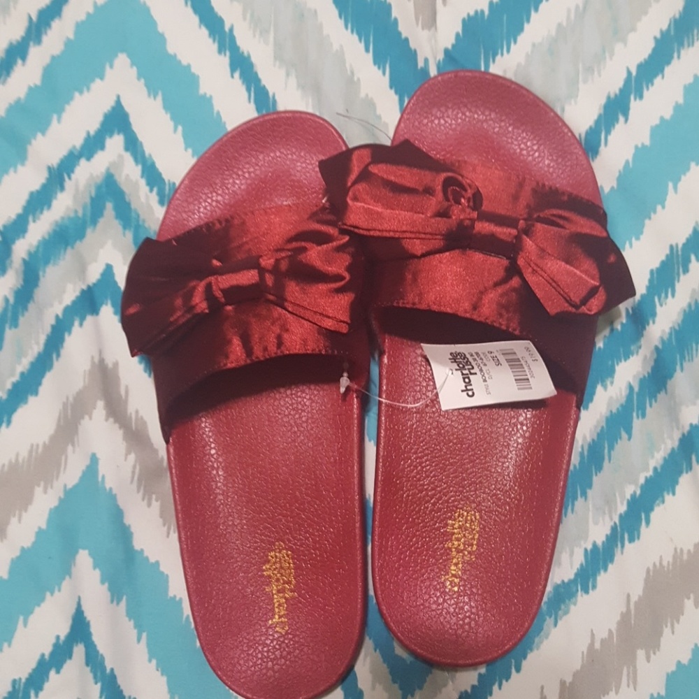Dark red slides